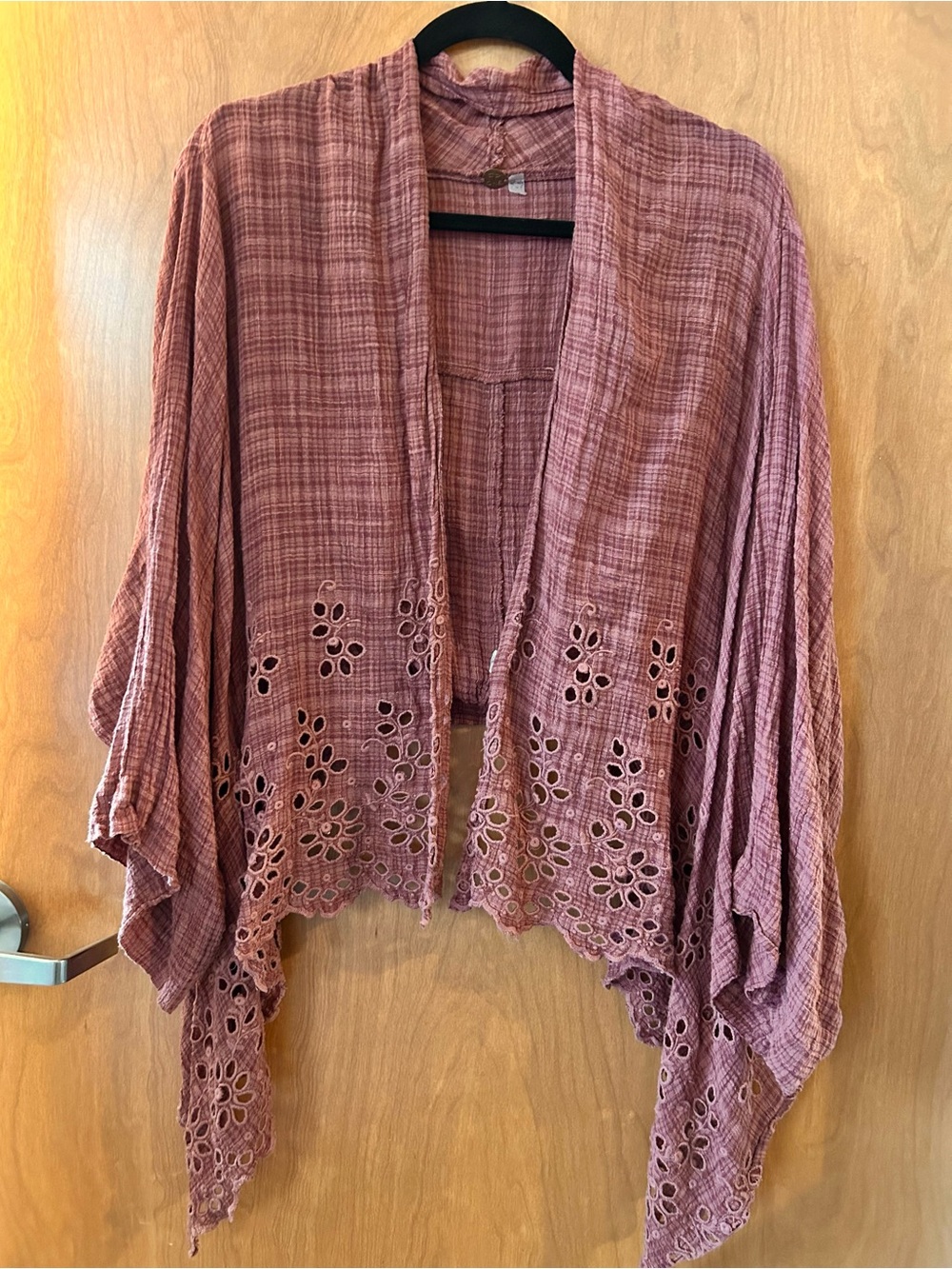 Free People Amira Wrap in Washed Mauve - Size M/L